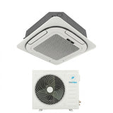 oneclima condizionatore a cassetta 4 vie 36000 btu air 36 cst t trifase r 32 wi fi optional con griglia e telecomando
