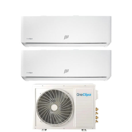 oneclima condizionatore dual split oneclima ultra 912 con mlt18x2y24 r 32 wi fi integrato pannello telato