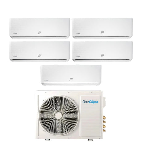 oneclima condizionatore penta split oneclima ultra 1212121212 con mlt42x5y24 r 32 wi fi integrato pannello telato