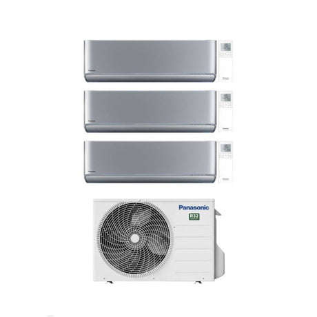 panasonic climatizzatore condizionatore panasonic trial split inverter serie etherea silver 7712 con cu 3z68tbe r 32 wi fi integrato colore argento 7000700012000