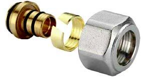 raccordo per tubo multistrato ivr misura 16 x 2