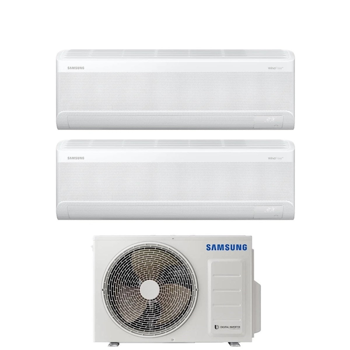 samsung condizionatore dual split samsung windfree elite s2 99 con aj052txj3kg r 32 wi fi integrato ean 8059657080646