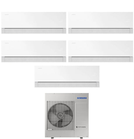 samsung condizionatore penta split samsung windfree premiere white 777712 con aj100txj5kg r 32 wi fi integrato