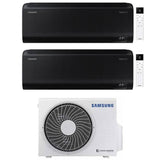 samsung condizionatore samsung dual split inverter serie windfree black 99 con aj050txj2kg r 32 wi fi integrato 90009000