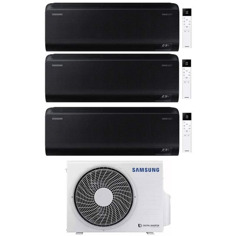 samsung condizionatore samsung trial split inverter serie windfree black 999 con aj052txj3kg r 32 wi fi integrato 900090009000