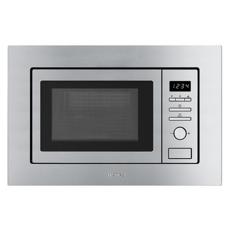 smeg forno a microode ad incasso smeg fmi017x 19 litri 700 w a388xl595xp335 grill manopola led orologio integrato acciaio inossidabile ean 8017709229450