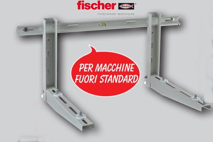 staffa supporto fischer per condizionatori climatizzatori per macchine fino a 320 kg klima heavy 560x400x960 mm
