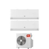 tcl climatizzatore condizionatore tcl dual split inverter serie breezein p5 912 con mt1420 r 32 wi fi integrato 900012000
