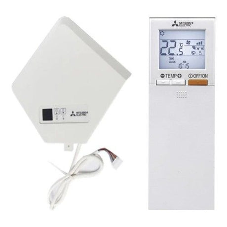 telecomando a infrarossi mitsubishi electric par sl101a e con ricevitore angolare par se9fa e per cassette pla ea