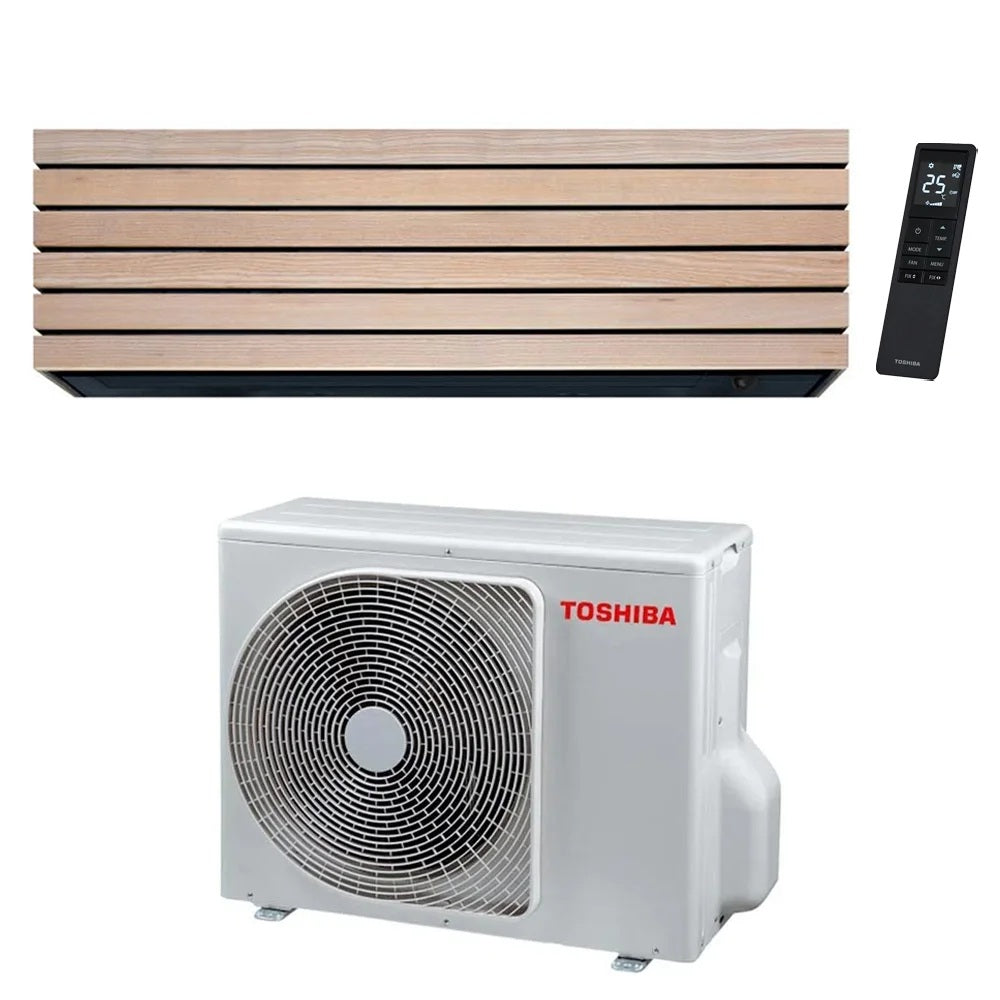 toshiba climatizzatore condizionatore toshiba inverter serie daiseikai 10 wood 18000 btu aa wi fi integrato ras b18s4kvdg e ras 18s4avpg e
