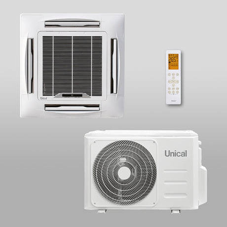 unical climatizzatore condizionatore unical cassetta 4 vie r 32 48000 btu cs10 48h gas r 32 aa