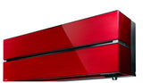 unita interna a parete mitsubishi electric inverter serie kirigamine style 9000 btu msz ln25vgr colore ruby red rosso 6226