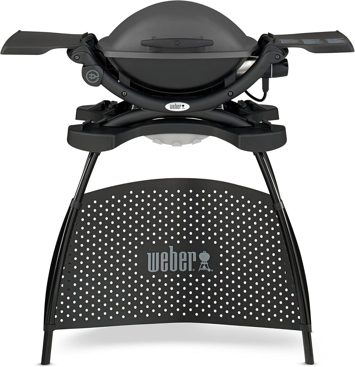 weber barbecue elettrico weber pulse q 1400 con supporto