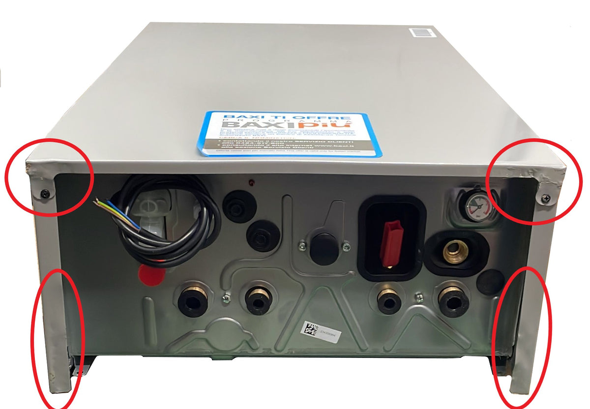 area occasioni caldaia a condensazione da incasso baxi luna in plus 30 kw low nox completa di kit scarico fumi kit raccordi di serie cod. a7736265 metano