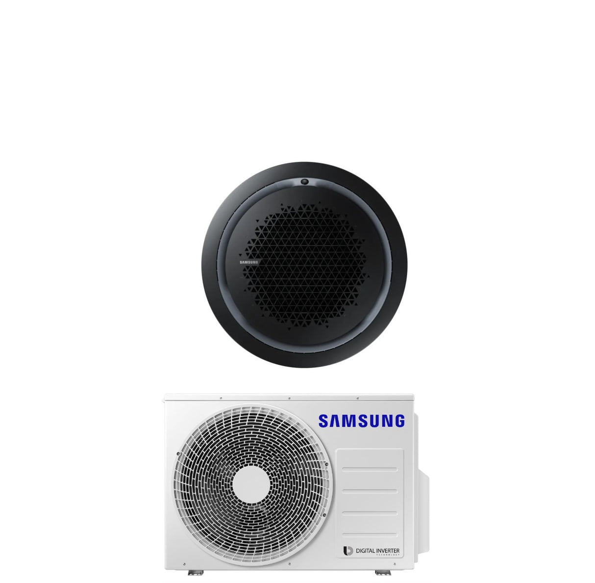climatizzatore condizionatore samsung inverter cassetta 360 24000 btu ac071rn4pkg eu r 32 wi fi optional con comando a filo incluso vari pannelli disponibili
