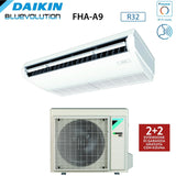 climatizzatore condizionatore daikin pensile a soffitto dc inverter 18000 btu fha50a r 32 wi fi optional a_ a garanzia italiana
