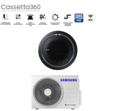 climatizzatore condizionatore samsung inverter cassetta 360 24000 btu ac071rn4pkg eu r 32 wi fi optional con comando a filo incluso vari pannelli disponibili