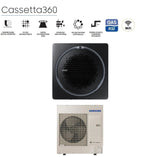 climatizzatore condizionatore samsung inverter cassetta 360 36000 btu ac100rn4pkg eu r 32 wi fi optional con comando a filo incluso vari pannelli disponibil