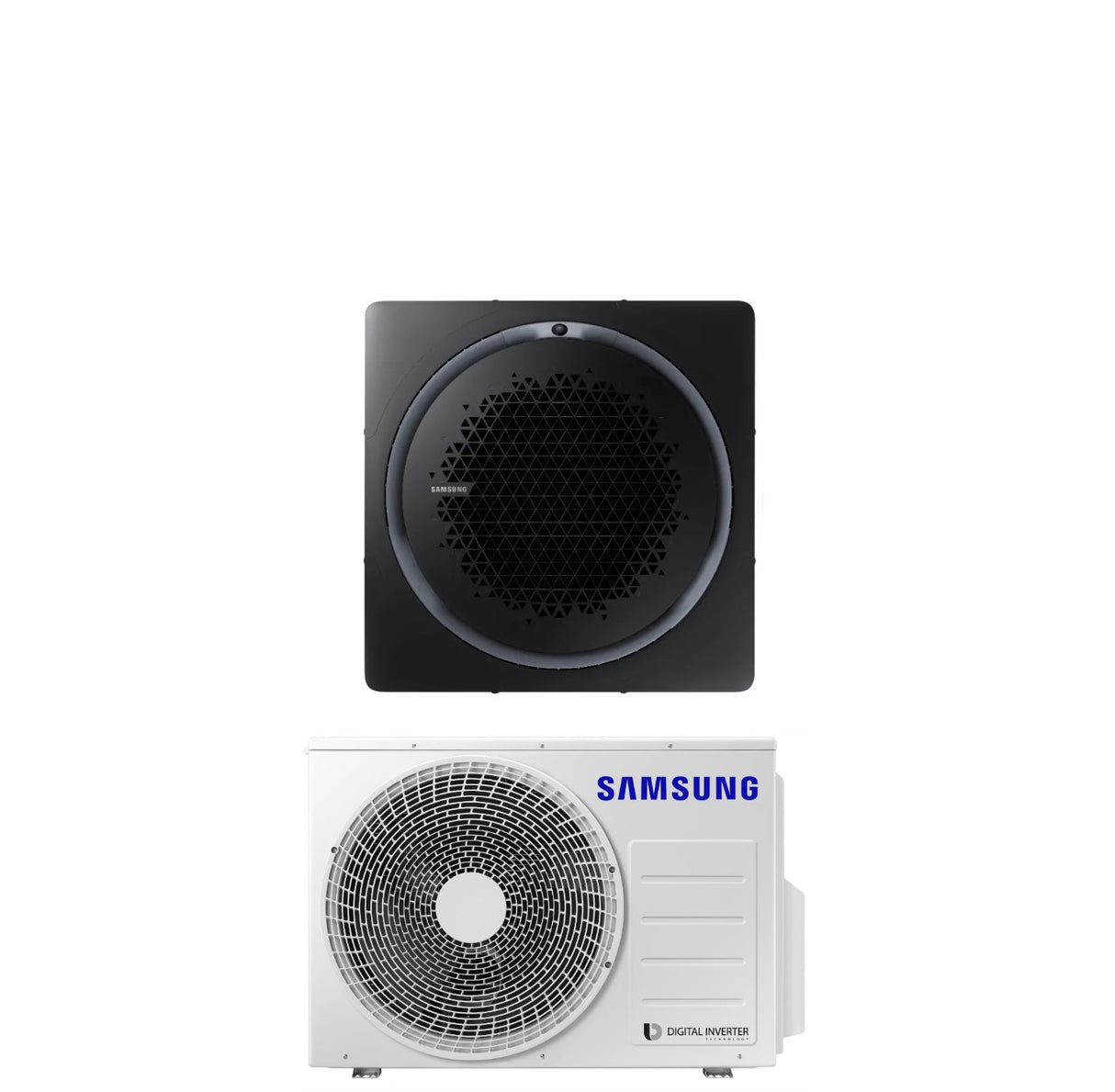 climatizzatore condizionatore samsung inverter cassetta 360 24000 btu ac071rn4pkg eu r 32 wi fi optional con comando a filo incluso vari pannelli disponibili