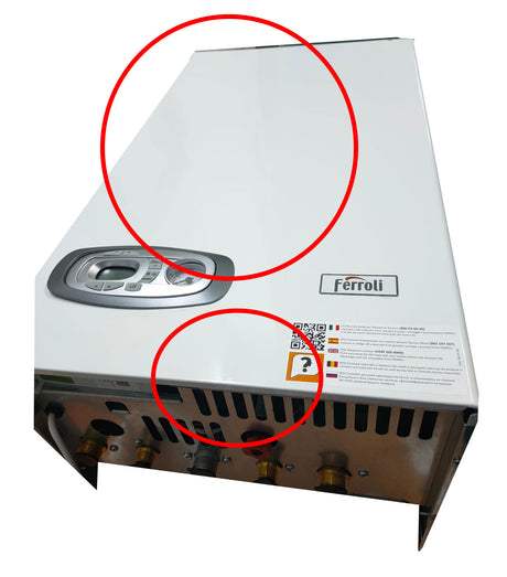 area occasioni caldaia a condensazione ferroli divacondens d plus f24 low nox metano completo di kit scarico fumi coassiale