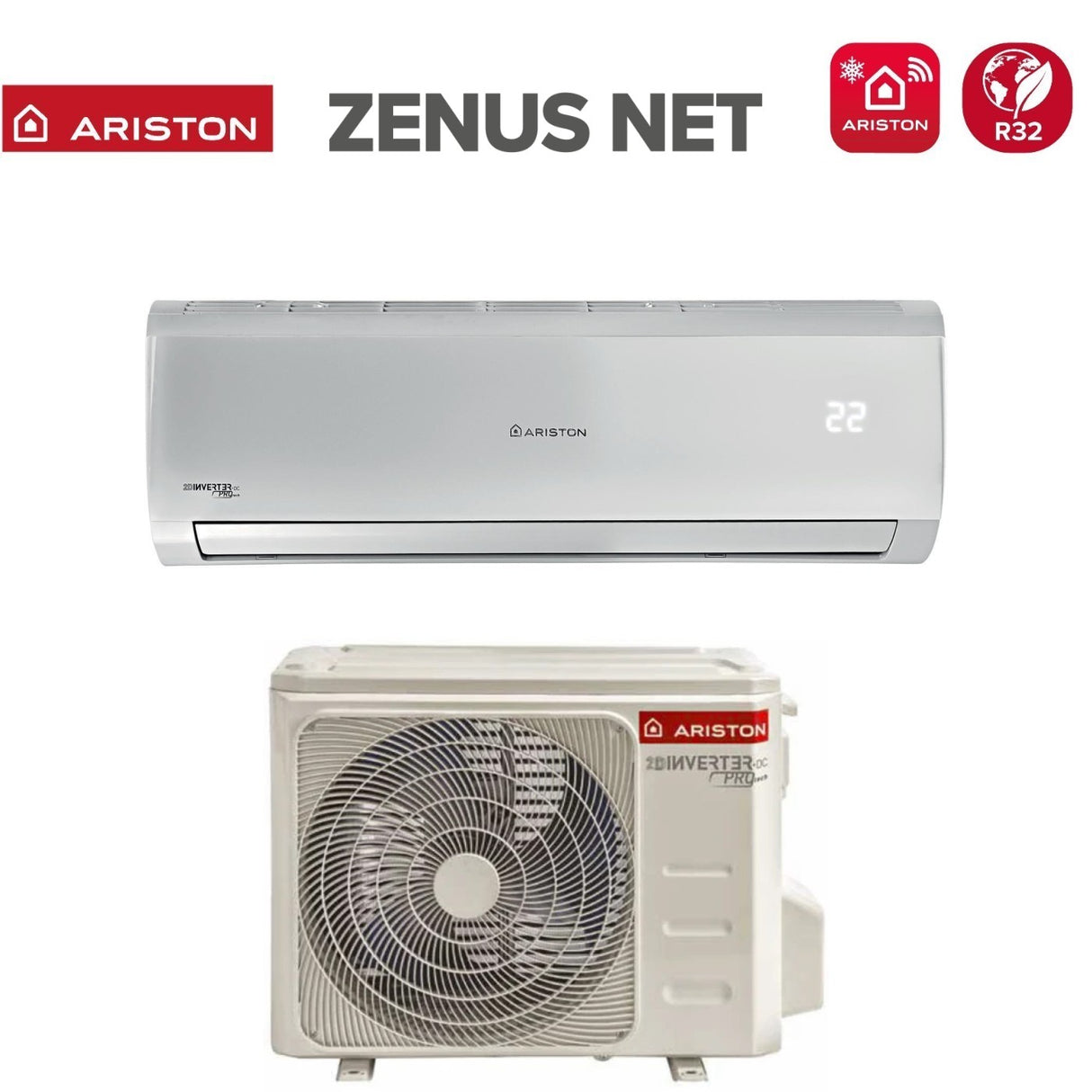 ariston condizionatore ariston 9000 btu zenus net 25 r 32 wi fi integrato