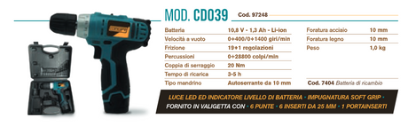 avvitatore a batteria concord 4 v li ion cds026 copia
