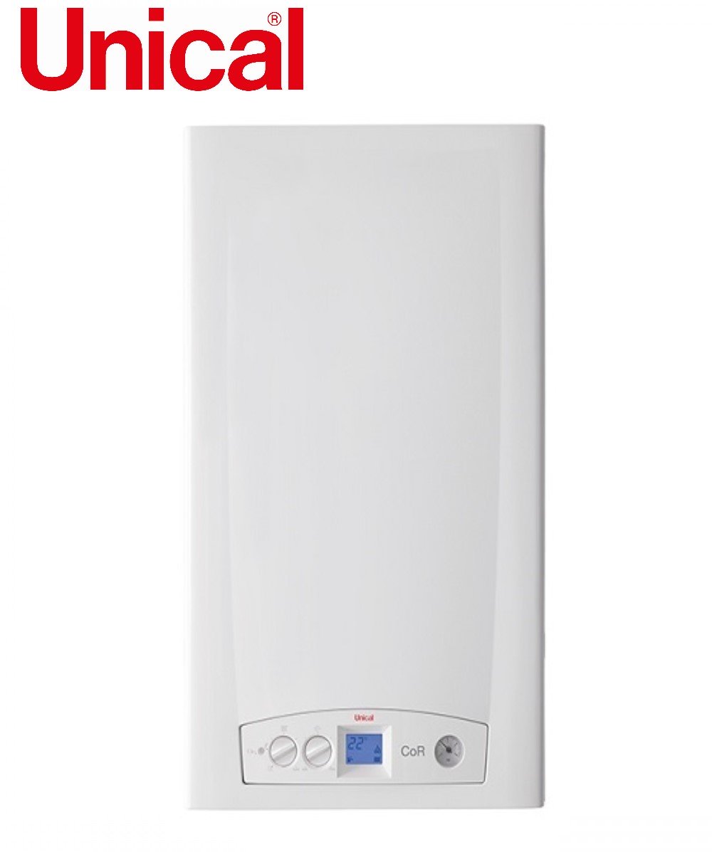 caldaia a gas unical cor c 24 kw gpl completa di kit scarico fumi