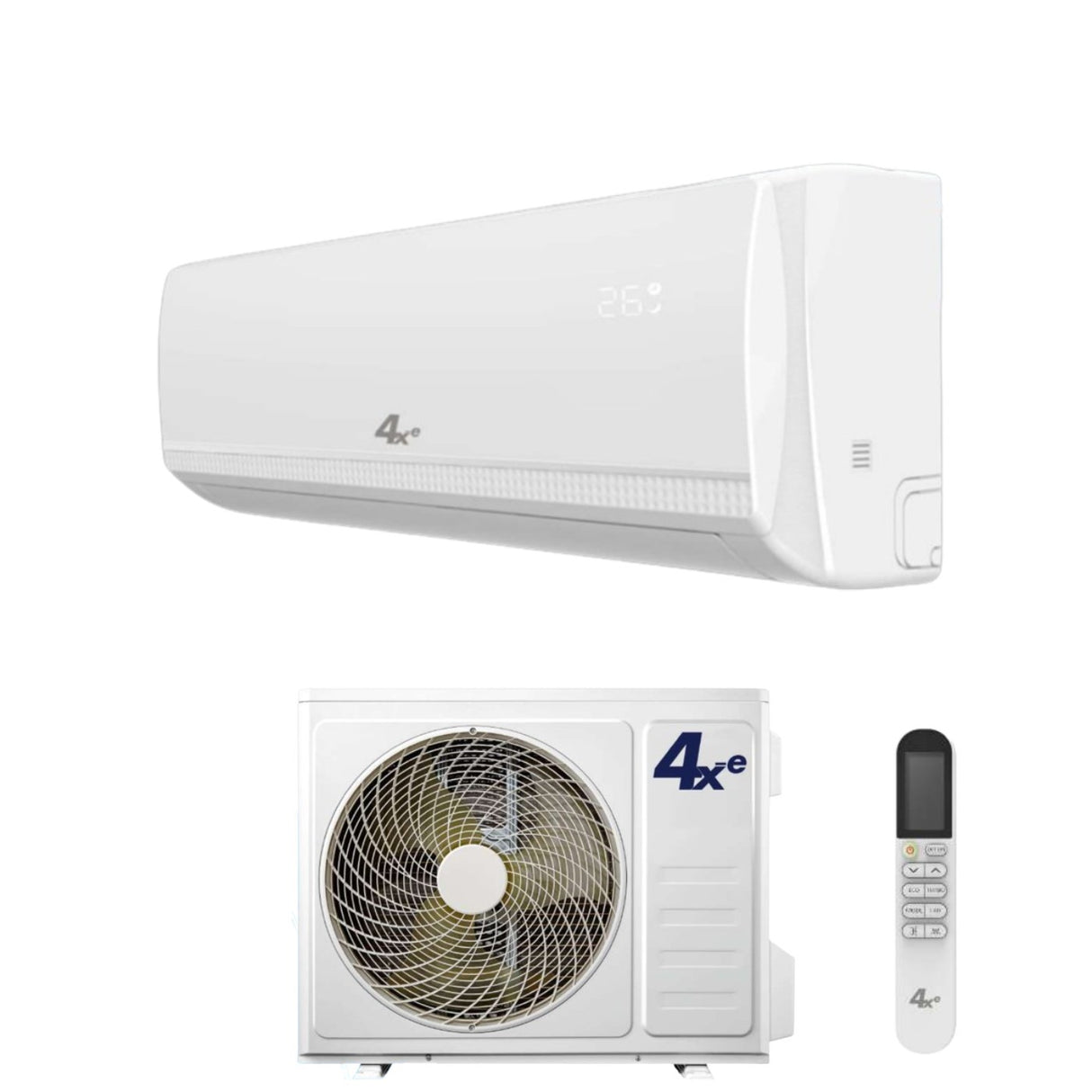 climatizzatore condizionatore 4xe inverter serie winter 9000 btu classe a__ a_ r 32 wi fi optional alexa google home