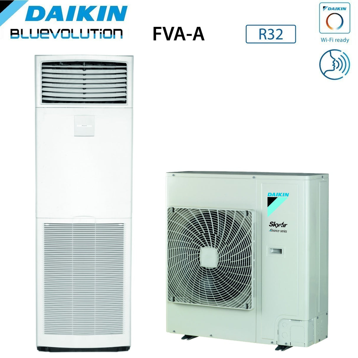 climatizzatore condizionatore daikin bluevolution a colonna 36000 btu fva100a _ rzasg100mv1 monofase r 32 wi fi optional classe a_ a