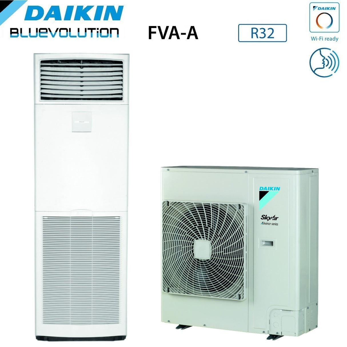 climatizzatore condizionatore daikin bluevolution a colonna 48000 btu fva140a _ rzasg140my1 trifase r 32 wi fi optional