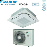 climatizzatore condizionatore daikin bluevolution inverter a cassetta round flow skyair alpha series 36000 btu fcag100b _ rzag100nv1 monofase r 32 wi fi optional con griglia standard