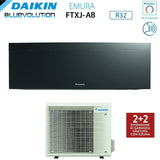 climatizzatore condizionatore daikin bluevolution inverter serie emura black iii 18000 btu ftxj50ab r 32 wi fi integrato classe a___ garanzia italiana novita