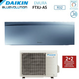 climatizzatore condizionatore daikin bluevolution inverter serie emura silver 12000 btu ftxj35as r 32 wi fi integrato classe a___ garanzia italiana novita