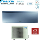 climatizzatore condizionatore daikin bluevolution inverter serie emura silver 18000 btu ftxj50as r 32 wi fi integrato classe a__ garanzia italiana novita