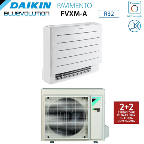 climatizzatore condizionatore daikin bluevolution perfera a pavimento 12000 btu fvxm35a r 32 wi fi integrato telecomando a infrarossi incluso garanzia italiana novita