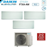 climatizzatore condizionatore daikin bluevolution trial split inverter serie stylish white 7_7_7 con 3mxm40m n wi fi r 32 7000_7000_7000 bianco new 2018 4198