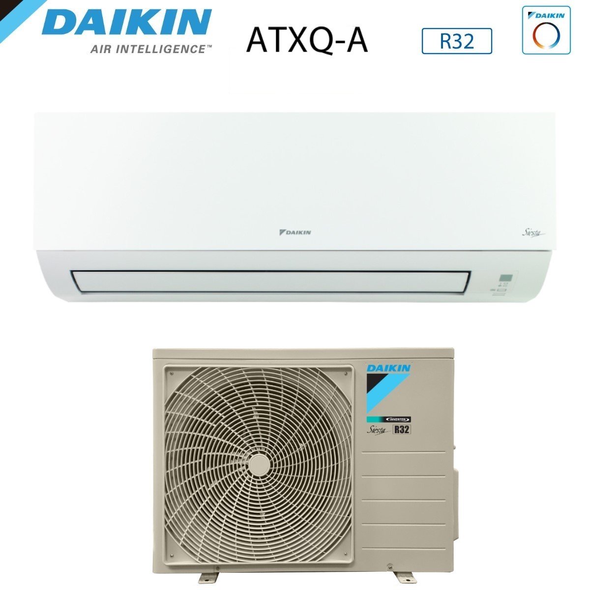 climatizzatore condizionatore daikin inverter serie siesta ecoplus evo 12000 btu atxq35a r 32 wi fi optional classe a__ a_
