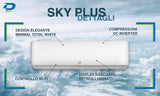 climatizzatore condizionatore diloc inverter serie sky plus 24000 btu d.sky24000plus r 32 wi fi integrato classe a__ a_ novita