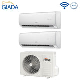 climatizzatore condizionatore dual split inverter ferroli giada s 9000_9000 btu con 18 2 wi fi integrato alexa e google home 9_9 novita