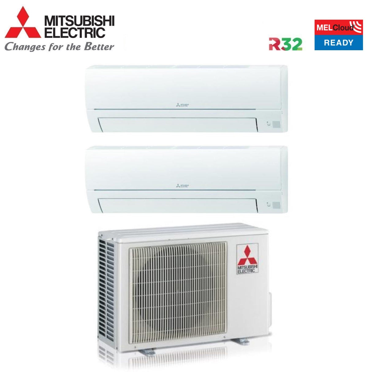 climatizzatore condizionatore dual split mitsubishi electric serie smart msz hr 9000_18000 con mxz 2ha50vf wi fi optional 9_18 r 32 novita