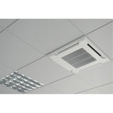 climatizzatore condizionatore fujitsu general cassetta a flusso d aria circolare inverter 30000 btu aux30krlb con comando e con pannello