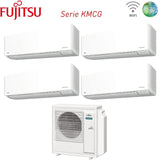 climatizzatore condizionatore fujitsu quadri split inverter serie km 9_9_9_14 con aoyg30kbta4 r 32 wi fi integrato 9000_9000_9000_14000
