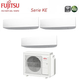 climatizzatore condizionatore fujitsu trial split inverter serie ke white 12_12_12 con aoyg24kbta3 r 32 wi fi integrato 12000_12000_12000 colore bianco