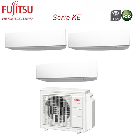 climatizzatore condizionatore fujitsu trial split inverter serie ke white 9_9_9 con aoyg24kbta3 r 32 wi fi integrato 9000_9000_9000 colore bianco