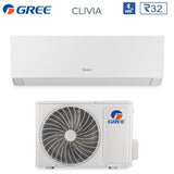 climatizzatore condizionatore gree inverter serie clivia white 12000 btu gwh12aucxb k6dna1a i r 32 wi fi integrato a__ a_ colore bianco