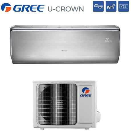 climatizzatore condizionatore gree inverter serie u crown 12000 btu gwh12ub k6dna4a r 32 wi fi integrato novita 10602