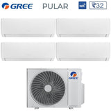 climatizzatore condizionatore gree quadri split inverter serie pular 7_7_7_18 con gwhd 36 nk6oo r 32 wi fi integrato 7000_7000_7000_18000