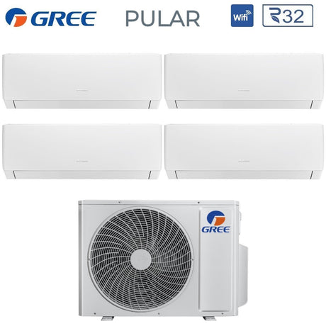climatizzatore condizionatore gree quadri split inverter serie pular 7_7_9_18 con gwhd 28 nk6oo r 32 wi fi integrato 7000_7000_9000_18000