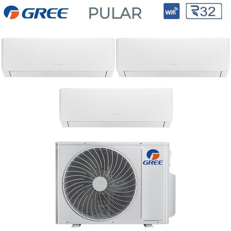 climatizzatore condizionatore gree trial split inverter serie pular 7_9_18 con gwhd 28 nk6oo r 32 wi fi integrato 7000_9000_18000