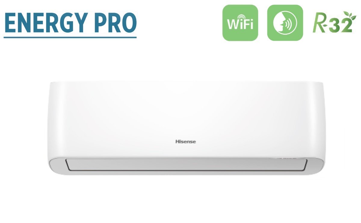 climatizzatore condizionatore hisense dual split inverter serie energy pro 9_12 con 2amw52u4rxc r 32 wi fi integrato 9000_12000 novita